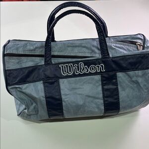 Vintage Wilson Blue Duffel Bag 🎾 made in USA